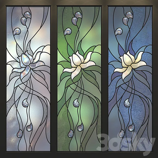 Stained Lotus 3D Model