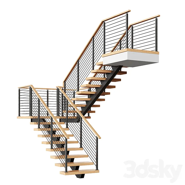 Stair 6 3D Model Free Download