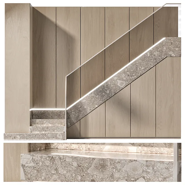 Stair modern 6 3D Model