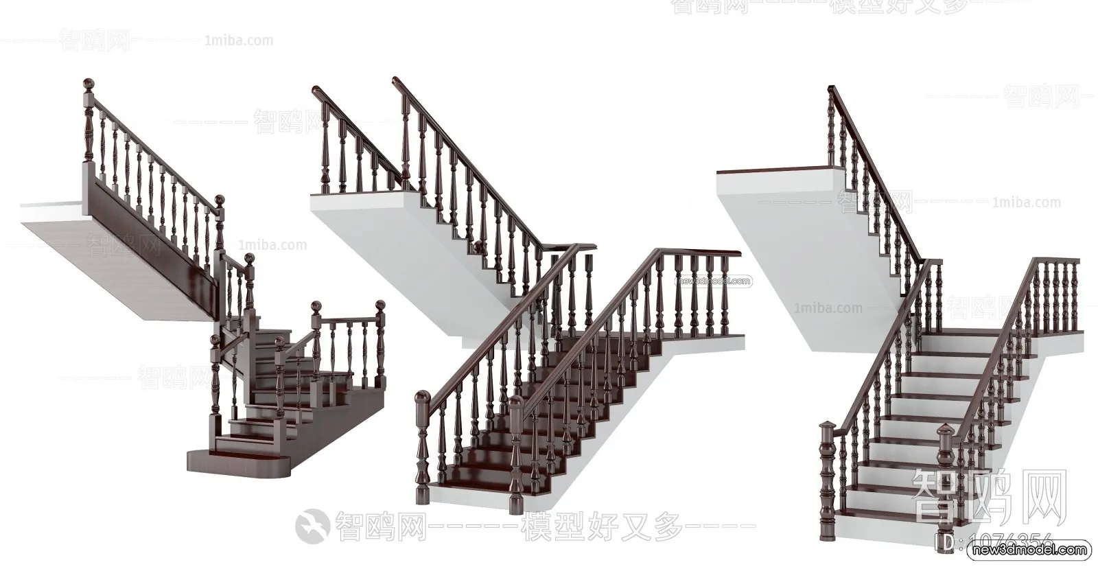 Staircase Decoration – 3D Interior Scene – 3D Models – 121 Staircase Decoration – 3D Interior Scene – 3D Models – 121
