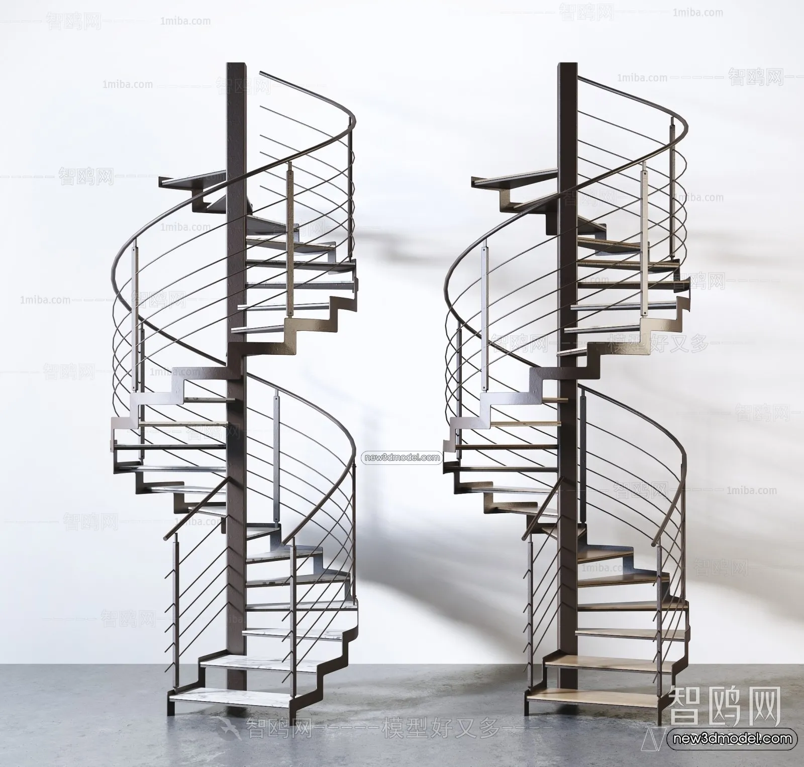 Staircase Decoration – 3D Interior Scene – 3D Models – 122 Staircase Decoration – 3D Interior Scene – 3D Models – 122
