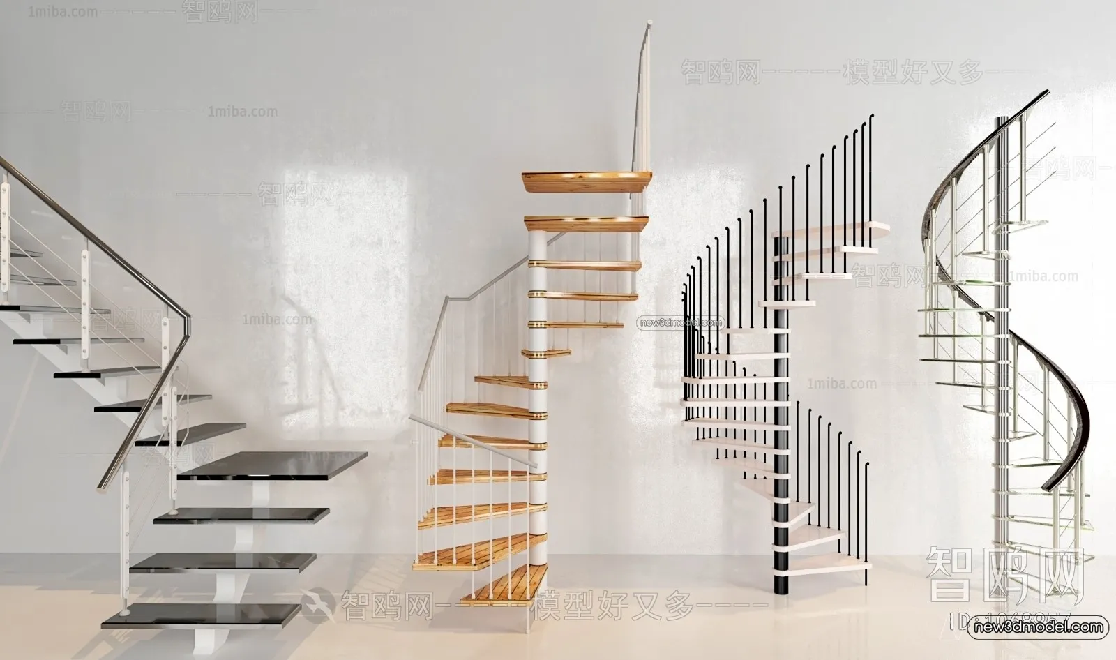Staircase Decoration – 3D Interior Scene – 3D Models – 128 Staircase Decoration – 3D Interior Scene – 3D Models – 128