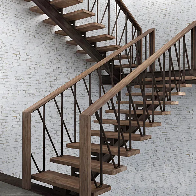 staircase in loft 3DModel