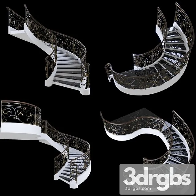Staircase Kovka 2 3D Model Download