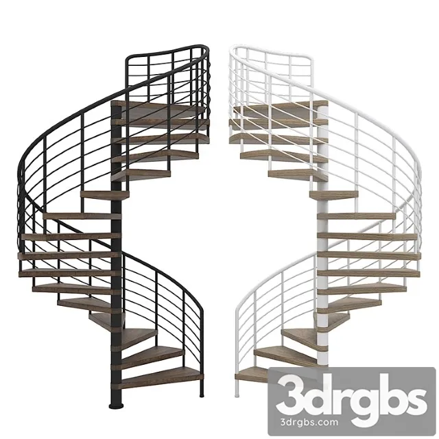 Staircase Spiral staircase 3D Model Download
