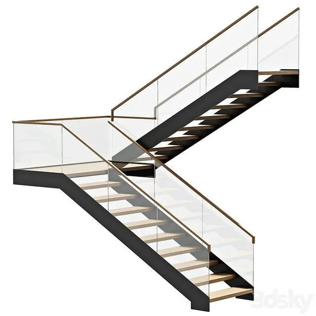 Stairs 01 3D Model
