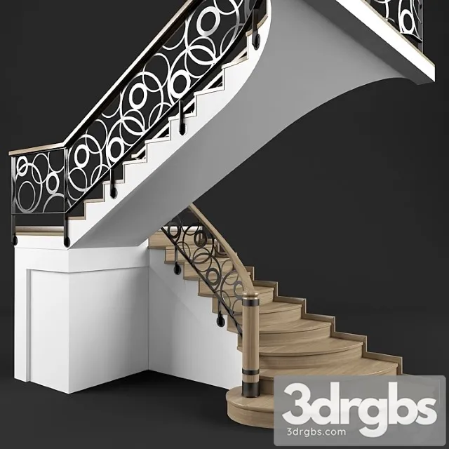 Stairs 05 3D Model Download