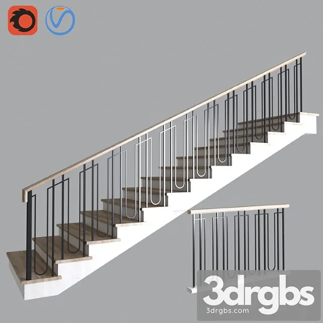 Stairs 07 3D Model Download
