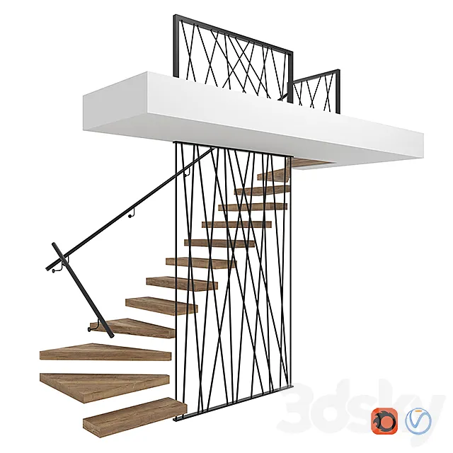 Stairs 3D Model