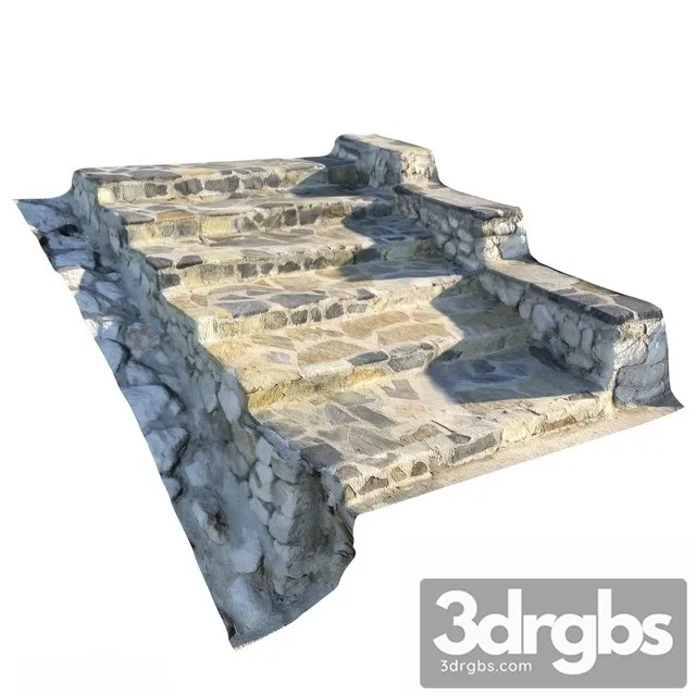 Stairs Stone Landscape 3D Model Download