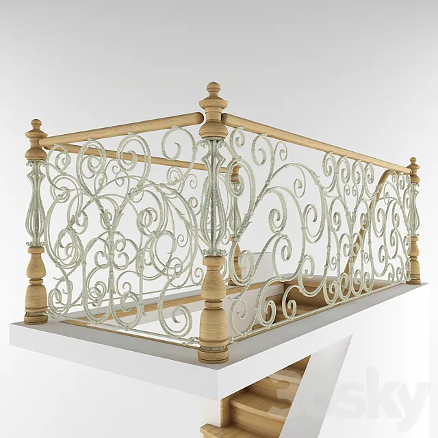 Stairs to loft 3D Model