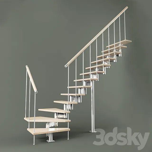 stairs to the attic 3DModel