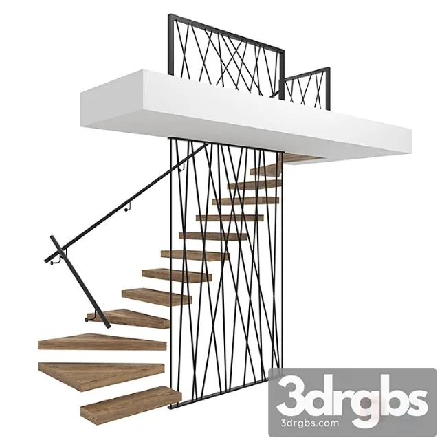 Stairs_3 3D Model Download