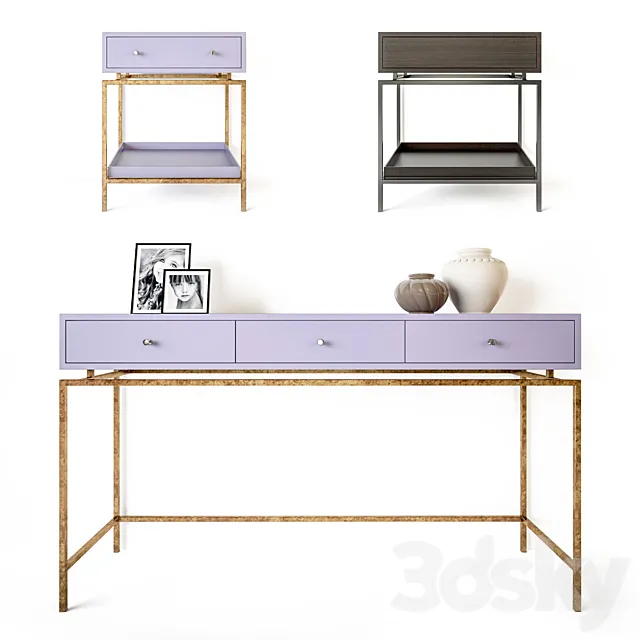 Stand and console Lili Rooma design & furniture 3D Model Stand and console Lili Rooma design & furniture 3D Model