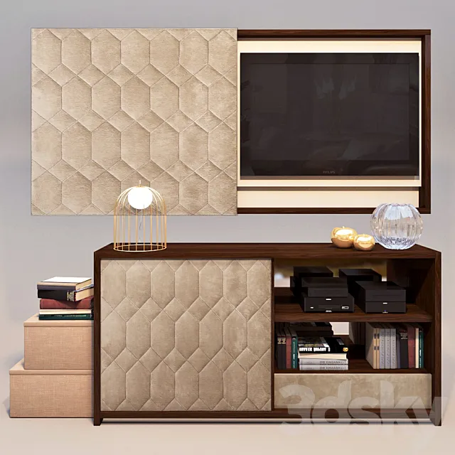 Stand and frame under the TV Rugiano “Tatin” 3D Model