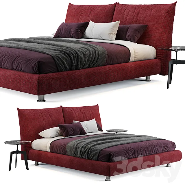 Stand by me Bed (Edra) 3D Model Stand by me Bed (Edra) 3D Model