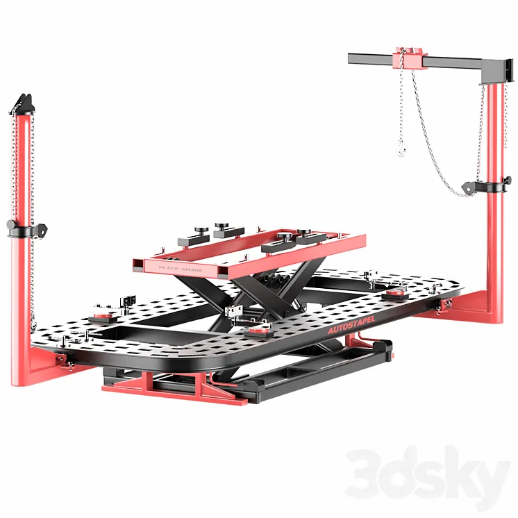 Stand for editing the body Black Shark 3D Model Free Download