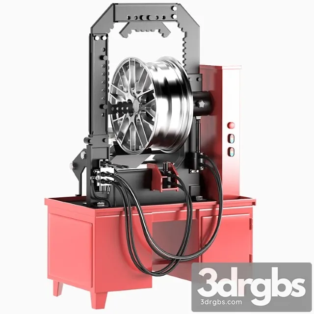 Stand For Straightening Alloy Wheels 3D Model Download