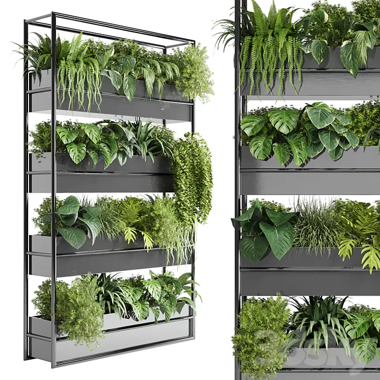 stand metal vase collection Outdoor Indoor plant stand metal vase 11 3D Model Free Download