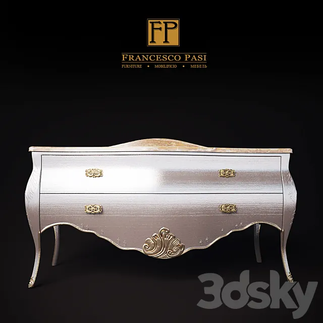 Stand recessed sink Francesco Pasi 3D Model Stand recessed sink Francesco Pasi 3D Model