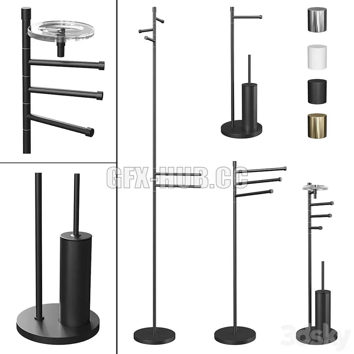 Stand Set BERTOCCI Cinquecento 3D Model