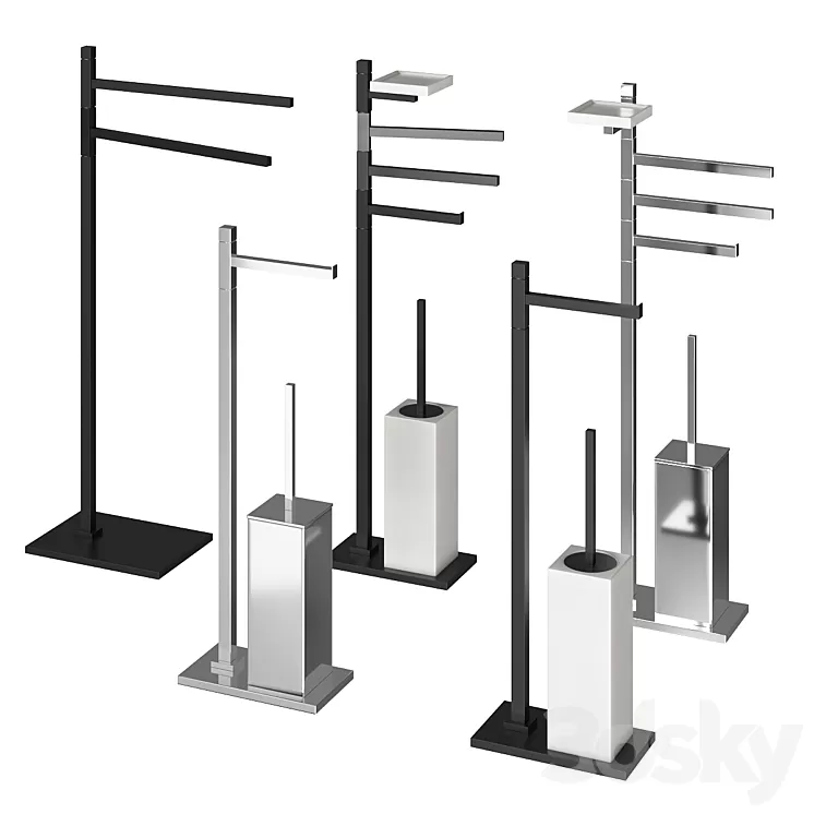 Stand Set BERTOCCI Settecento 3D Model Free Download