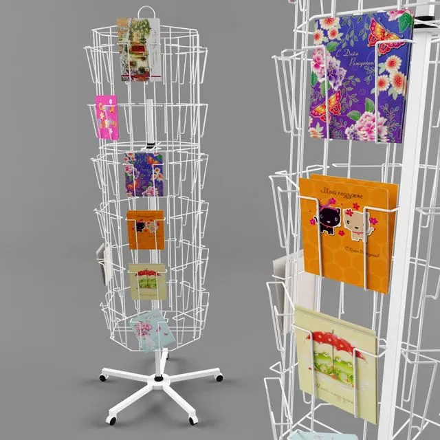 Stand with postcards 3D Model