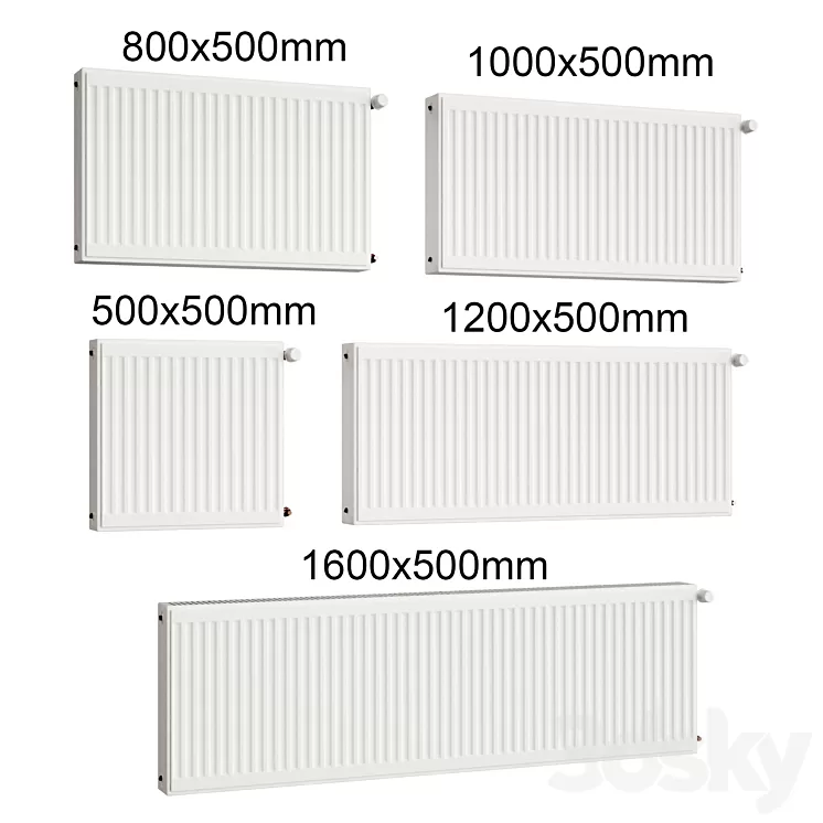 Standart radiator battery 3D Model