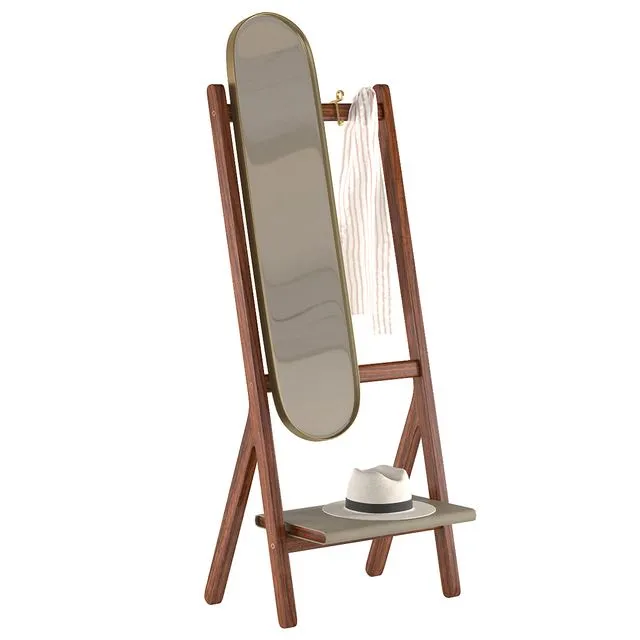Standing Mirror Ren Poltrona Frau 3D Model