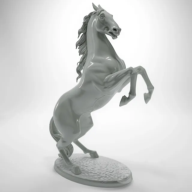 STANDING ON A HORSE 3DModel STANDING ON A HORSE 3DModel