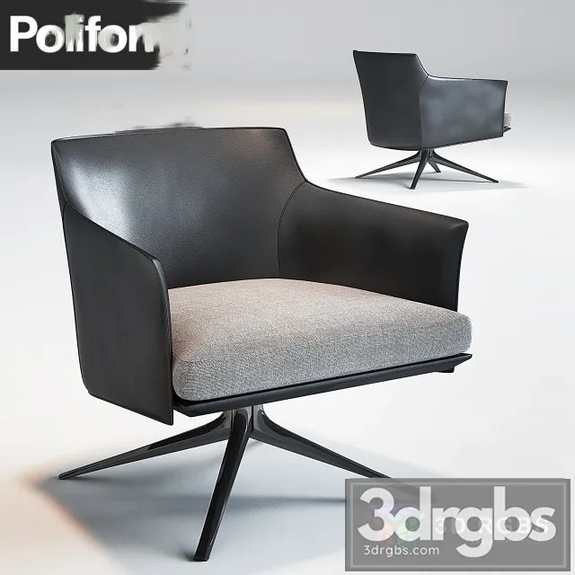 Stanford Poliform Armchair 3D Model Download