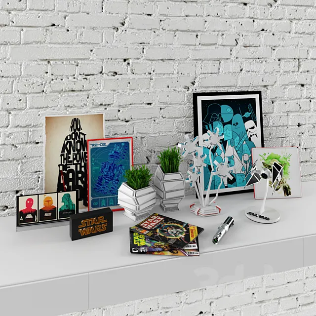 STAR WARS DEKOR 3D Model STAR WARS DEKOR 3D Model