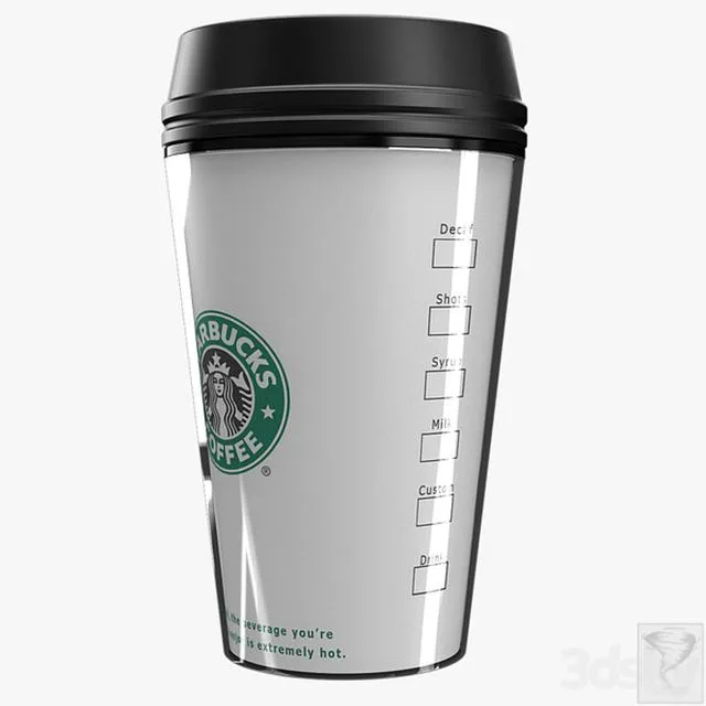 Starbucks Cup 3D Model