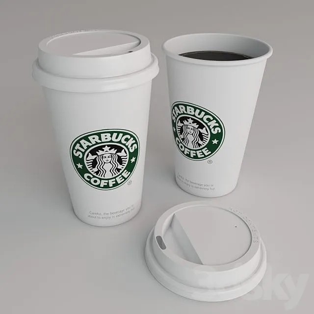 Starbucks Cups 3D Model
