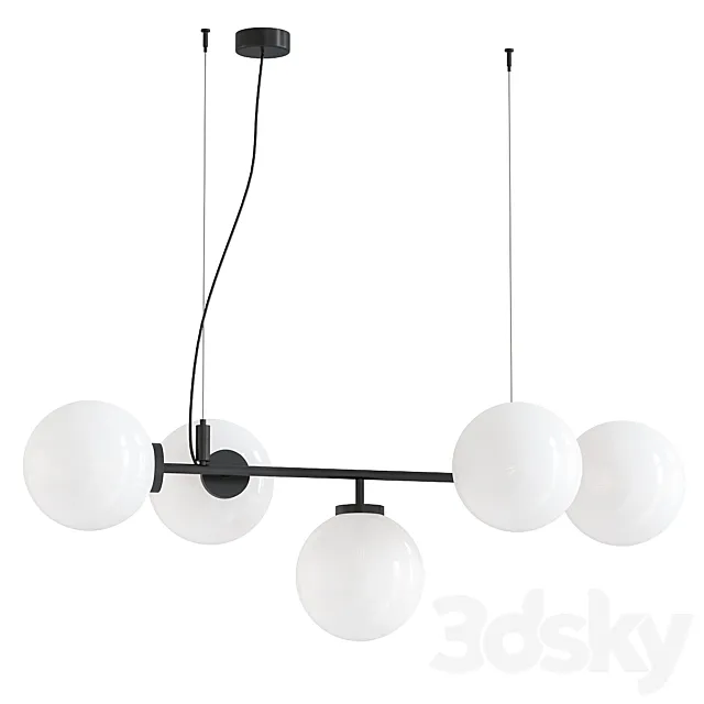 STARBURST LED blown glass pendant lamp 3D Model STARBURST LED blown glass pendant lamp 3D Model