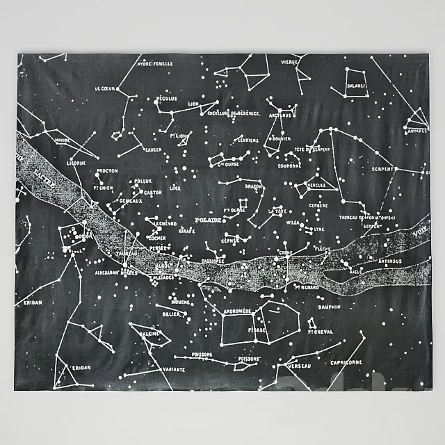 Starry Night Grand Canvas Wall Tapestry RH Baby 3DModel Starry Night Grand Canvas Wall Tapestry RH Baby 3DModel