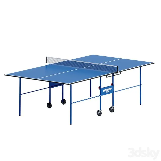 Start Line Olympic tennis table in three positions 3D Model