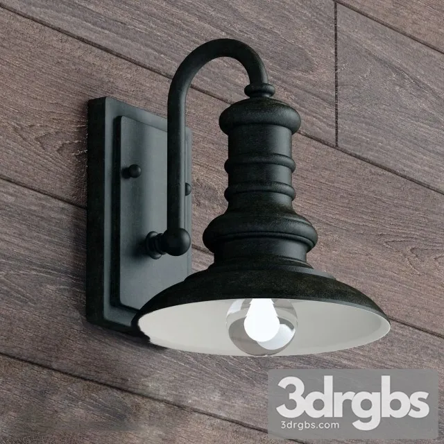 Station Outdoor Wall Light 3D Model Download