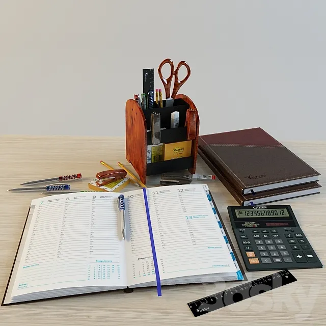 Stationery 3DModel Stationery 3DModel