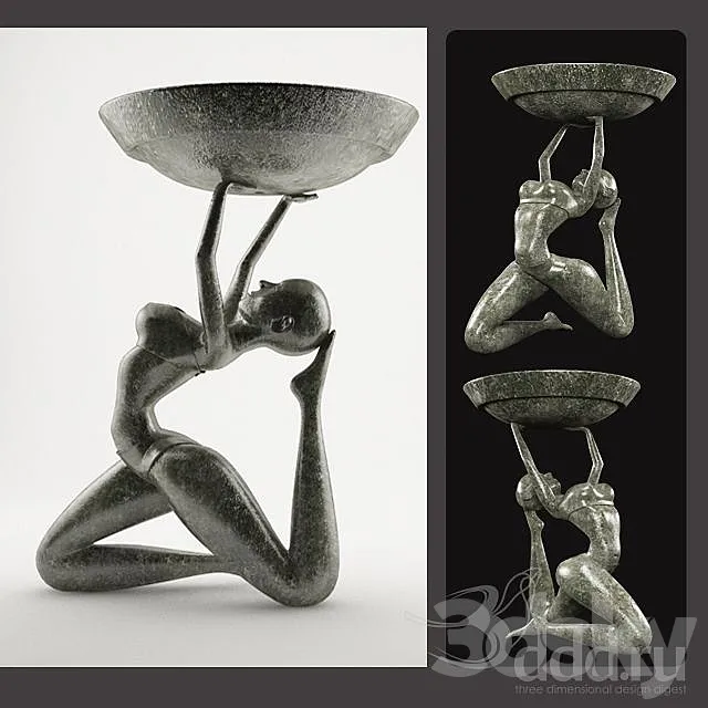 statue of girl 3D Model