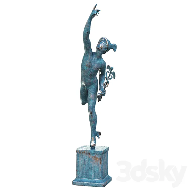 Statue of mercury 3D Model
