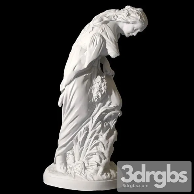 Statue Renaissance Polyhymnia 3D Model Download