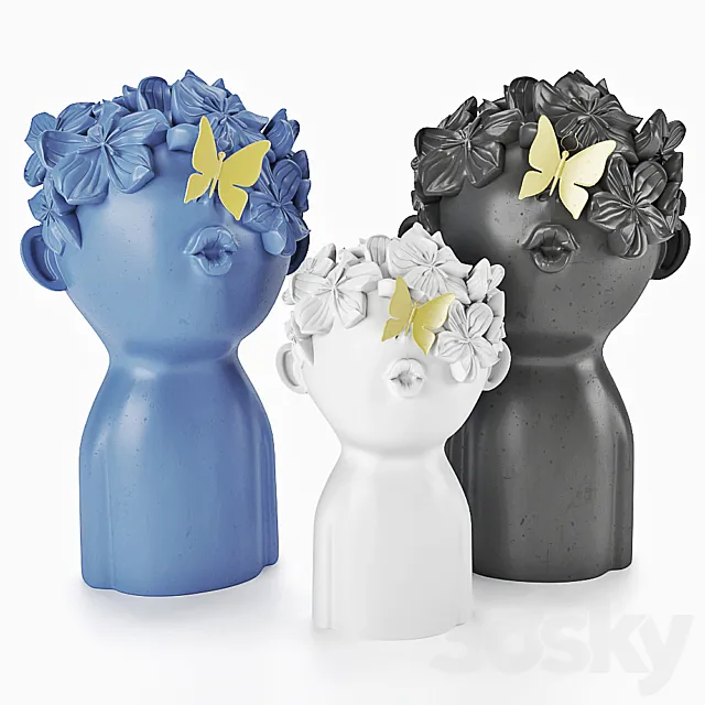 Statues 3D Model Statues 3D Model