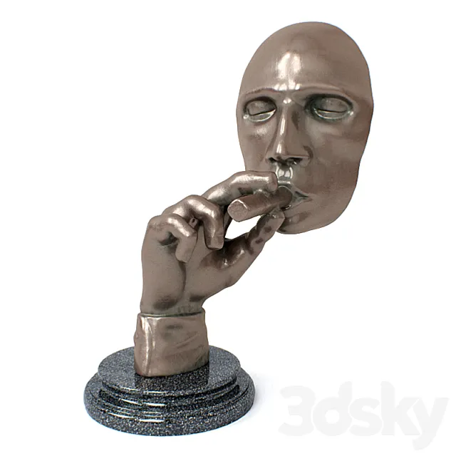 Statuette of a smoking head 3DModel