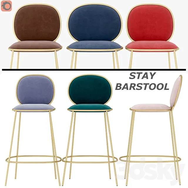 STAY BARSTOOL 3D Model STAY BARSTOOL 3D Model