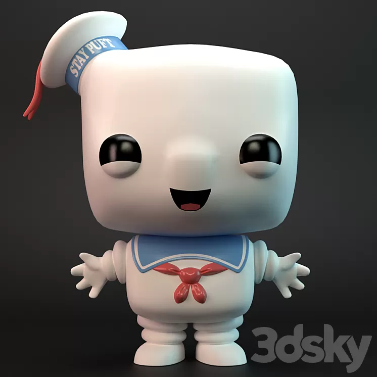 Stay Puft Pop 3D Model Free Download
