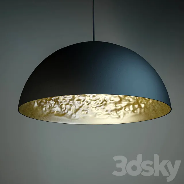 Stchu-Moon 02 Suspension Lamp 3D Model Stchu-Moon 02 Suspension Lamp 3D Model