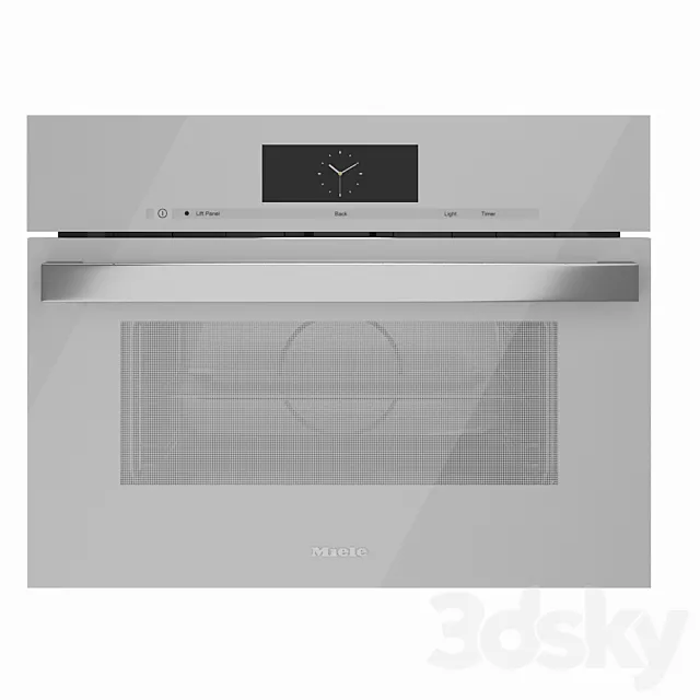 Steam Oven Miele DGC 6805 6800 6705 6700 White 3D Model