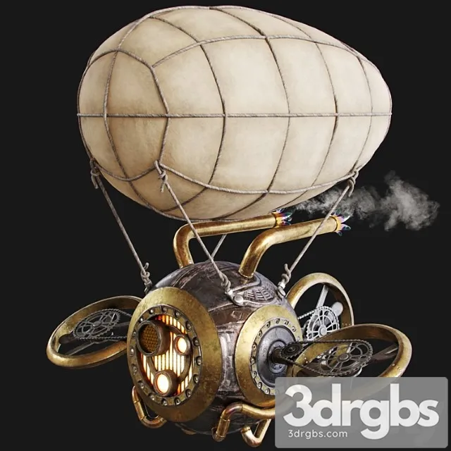 Steampunk drone 3D Model Download - 3DSKY Decor Helper