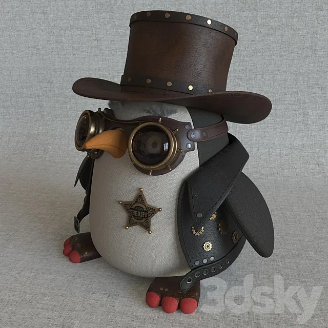 Steampunk penguin 3D Model Steampunk penguin 3D Model